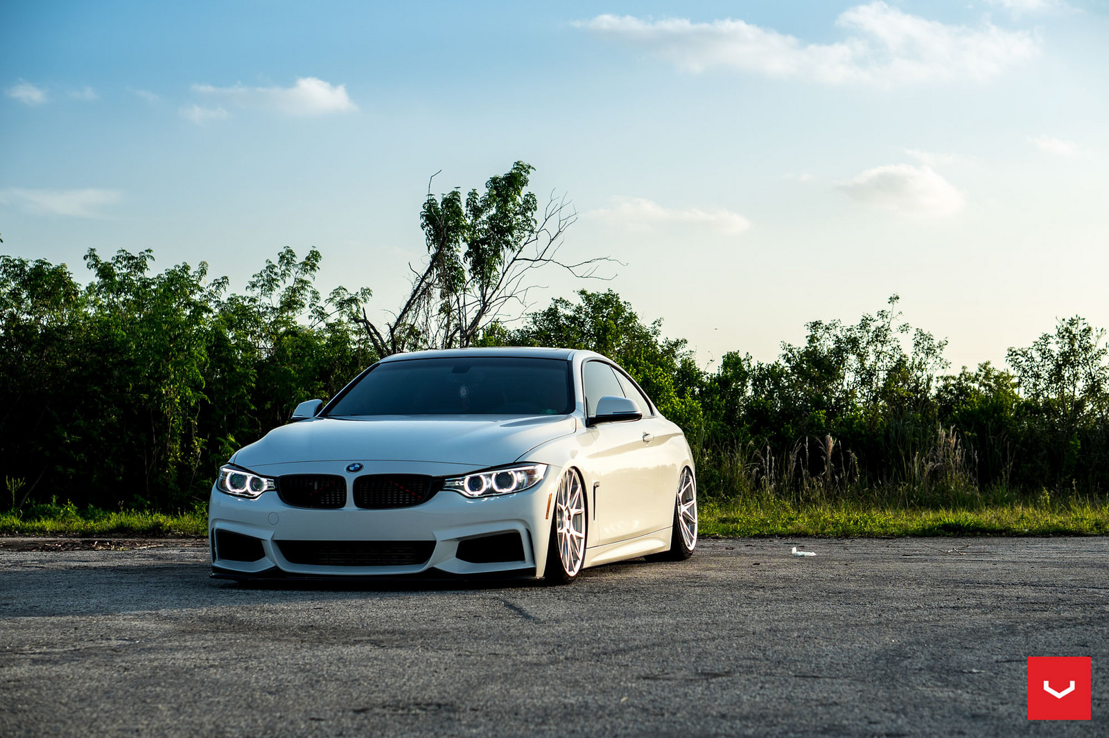 Alpine White BMW 435i Coupe with M Sport Package Bagging Treatment (14)