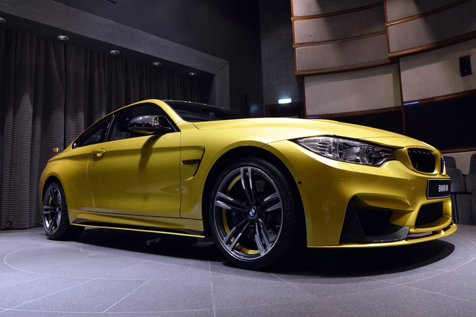 Austin Yellow F82 BMW M4 Coupe at BMW Abu Dhabi (2)