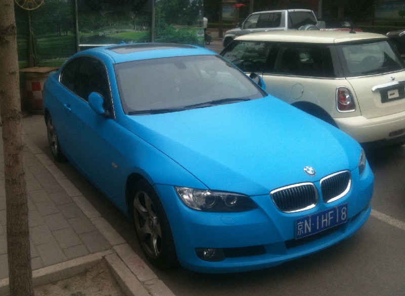 Baby Blue BMW 3 Series Coupe