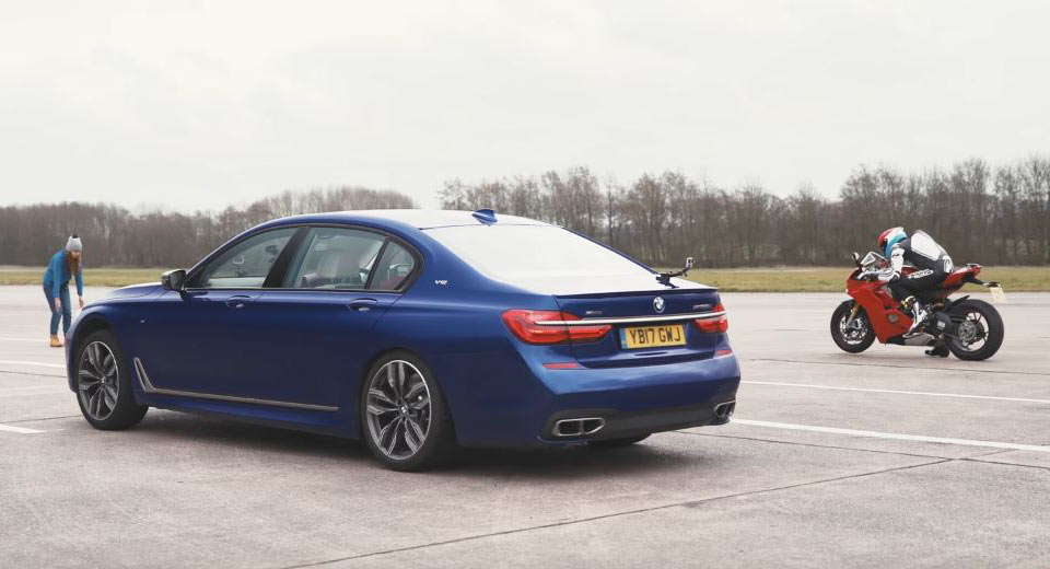 BMW M760Li vs. New Ducati Panigale V4